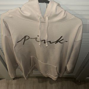 Cream and silver PINK Sweatshirt